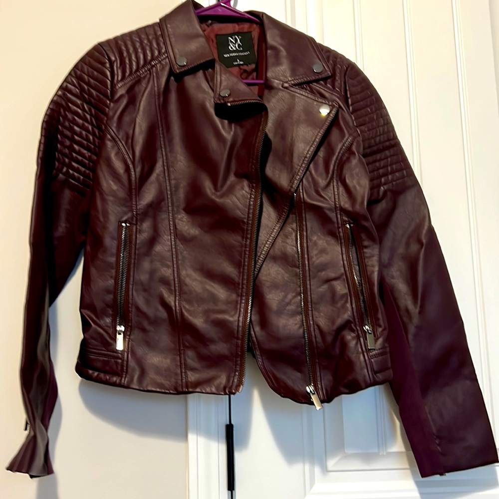 Wine NY&C Faux Leather Jacket